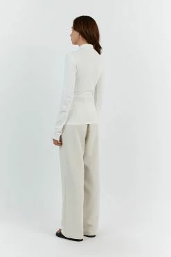 DISSH NIX OFF WHITE LONG SLEEVE TOP 10 DISSH NIX OFF WHITE LONG SLEEVE TOP -DISSH all-clothing Shop WES04413OW.105 14