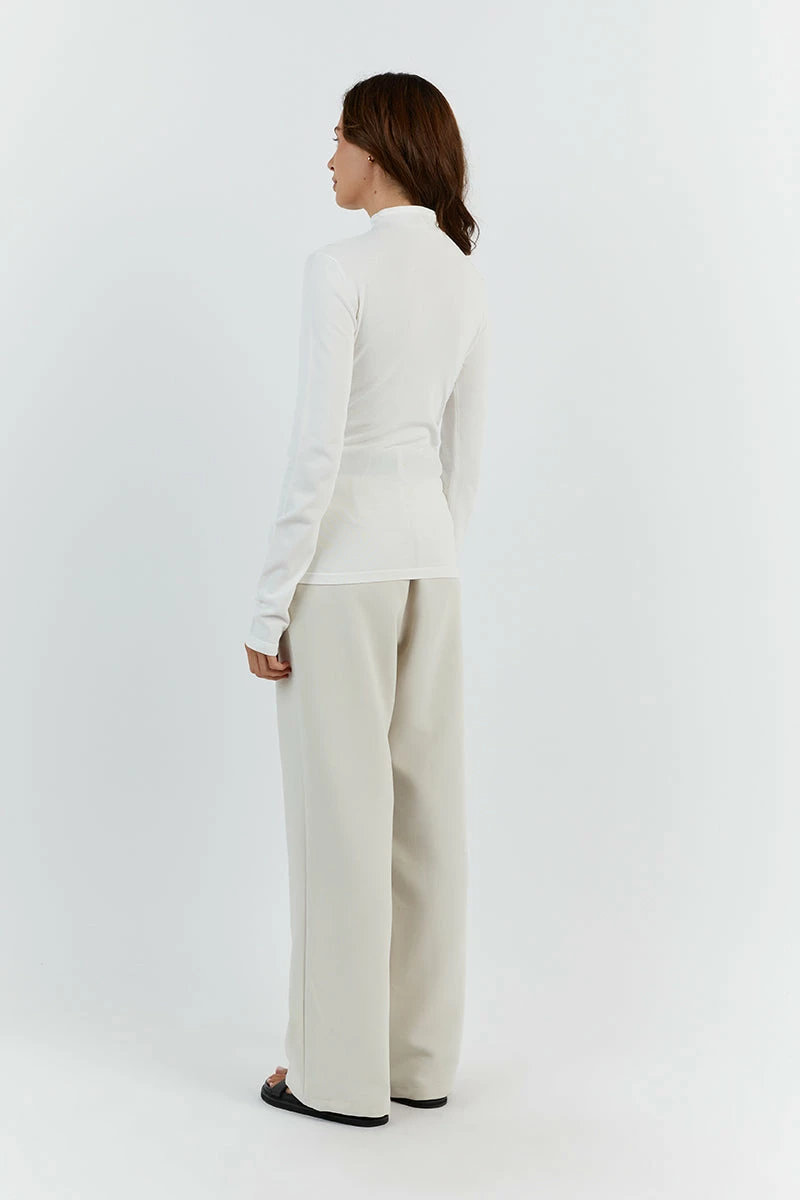 DISSH NIX OFF WHITE LONG SLEEVE TOP 5 DISSH NIX OFF WHITE LONG SLEEVE TOP - Image 5