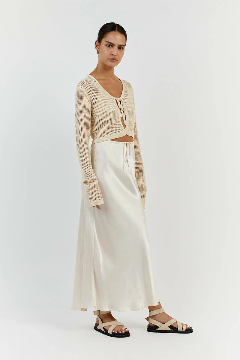 DISSH OPHELIA NATURAL CROCHET CARDIGAN 4 DISSH OPHELIA NATURAL CROCHET CARDIGAN - Image 4