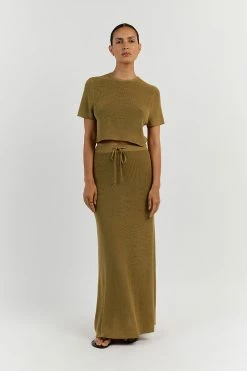 DISSH ASHER PISTACHIO CROPPED TEE