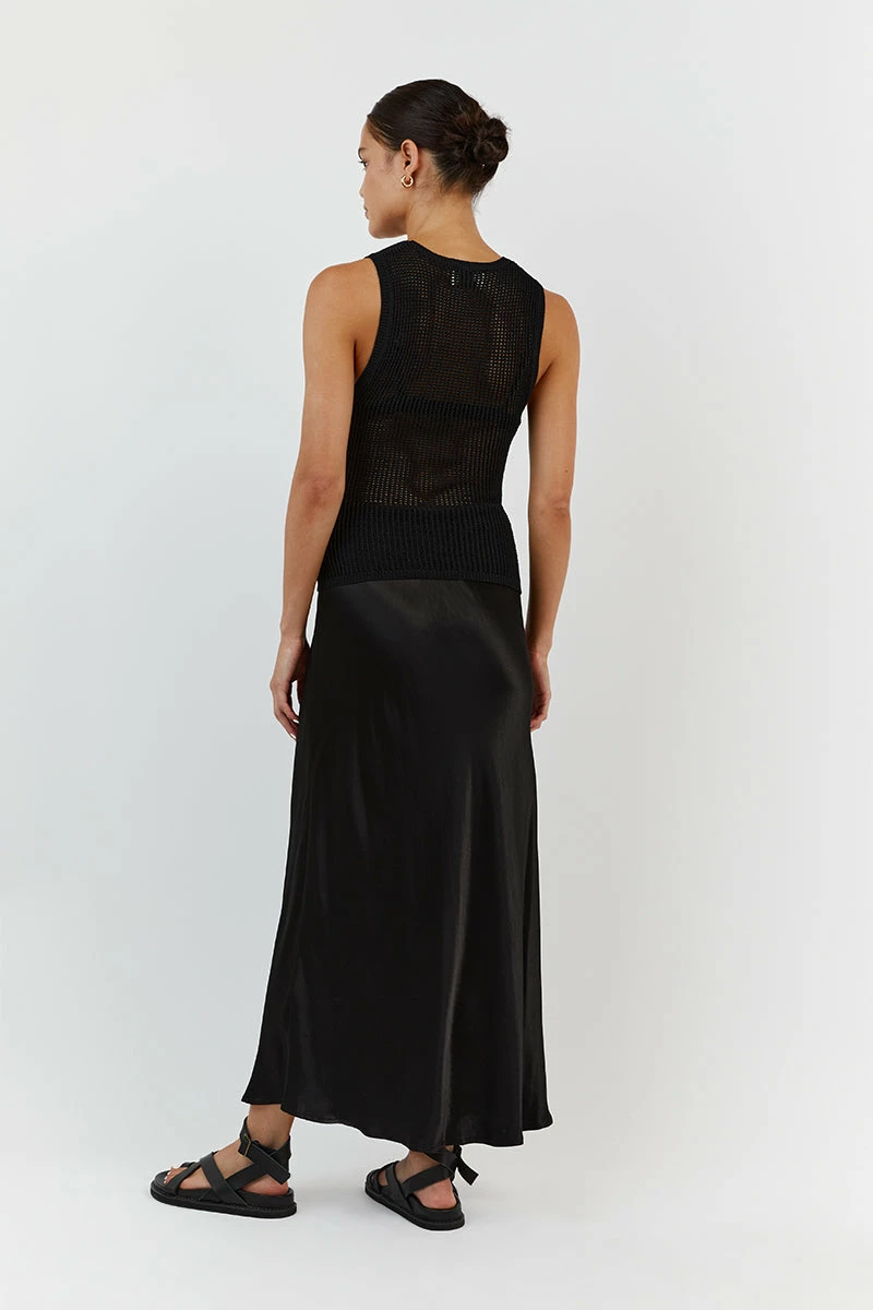 DISSH OPHELIA BLACK CROCHET TANK 6 DISSH OPHELIA BLACK CROCHET TANK - Image 6