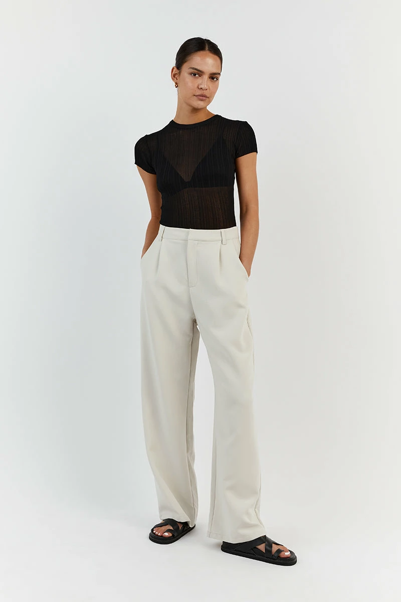 DISSH HARPER BLACK CAP SLEEVE TOP 1 DISSH HARPER BLACK CAP SLEEVE TOP