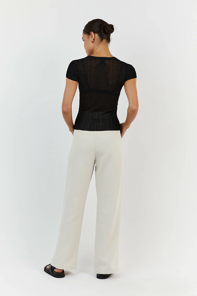 DISSH HARPER BLACK CAP SLEEVE TOP 5 DISSH HARPER BLACK CAP SLEEVE TOP - Image 5