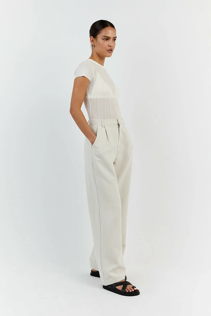 DISSH HARPER IVORY CAP SLEEVE TOP 4 DISSH HARPER IVORY CAP SLEEVE TOP - Image 4