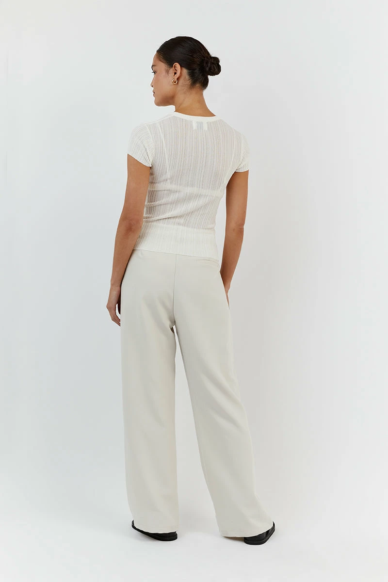 DISSH HARPER IVORY CAP SLEEVE TOP 6 DISSH HARPER IVORY CAP SLEEVE TOP - Image 6