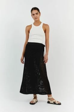 DISSH OPHELIA BLACK CROCHET WRAP SKIRT -DISSH all-clothing Shop WES05033BK.600 11 2e4aadc1 6bca 44c3 830f f2f681ad70f9