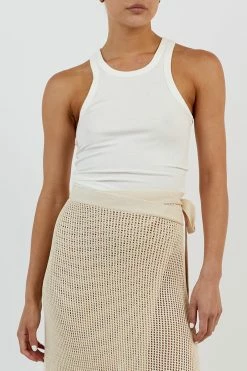DISSH OPHELIA NATURAL CROCHET WRAP SKIRT -DISSH all-clothing Shop WES05033NAT.150 14 5481b8f1 88fc 427b bbe3 e20aa0797f9f