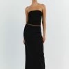 DISSH CARRIE BLACK MIDI SKIRT