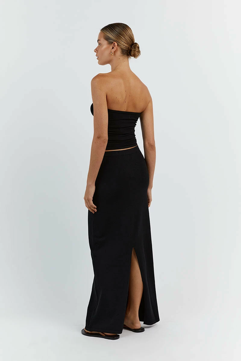 DISSH CARRIE BLACK MIDI SKIRT 4 DISSH CARRIE BLACK MIDI SKIRT - Image 4
