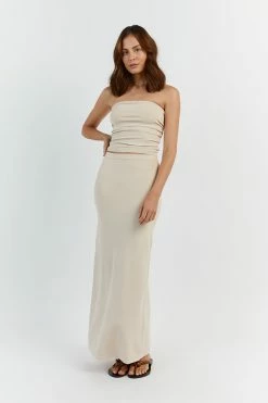 DISSH CARRIE STONE MIDI SKIRT