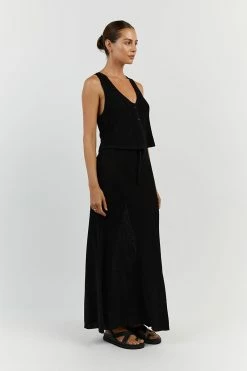 DISSH ASHER BLACK KNIT MIDI SKIRT 14 DISSH ASHER BLACK KNIT MIDI SKIRT -DISSH all-clothing Shop WES05035BK.600 12 6411d911 8b0d 40ed 83c1 6f5708e5acbe