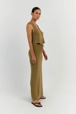 DISSH ASHER PISTACHIO KNIT MIDI SKIRT 9 DISSH ASHER PISTACHIO KNIT MIDI SKIRT -DISSH all-clothing Shop WES05035PIO.549 12