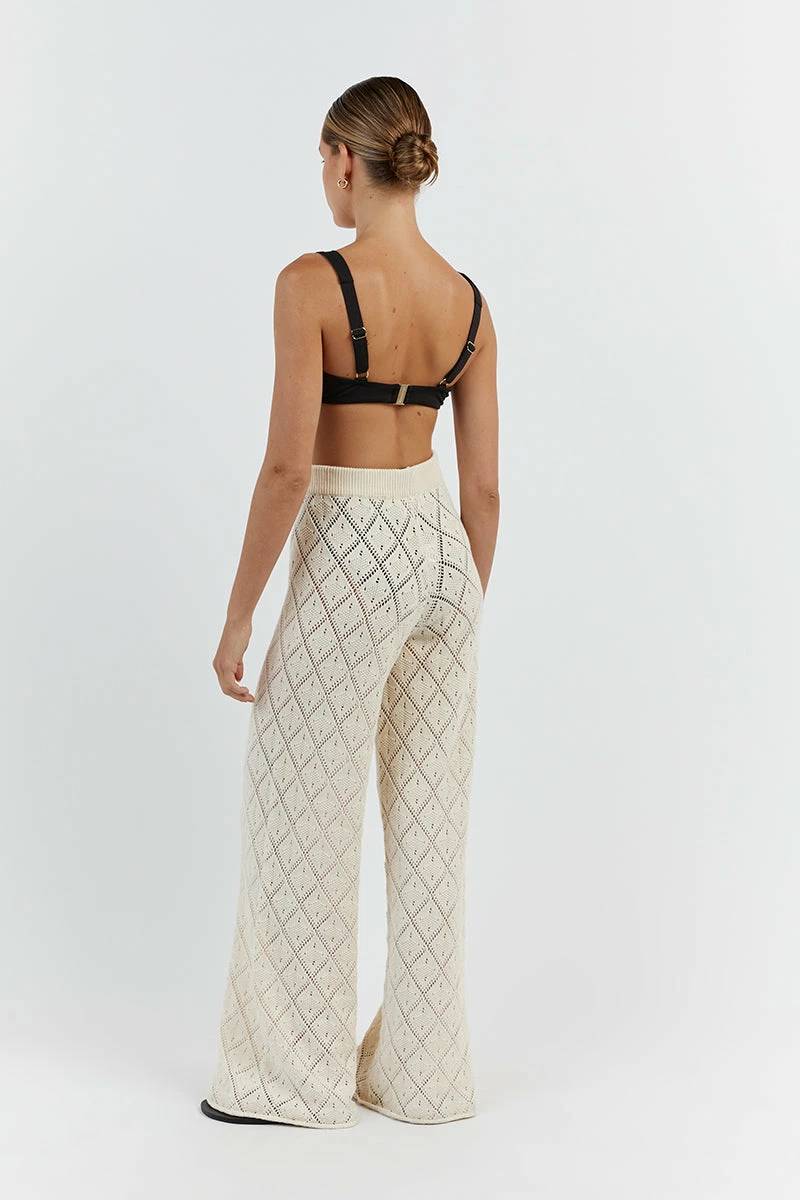 DISSH SORRENTO BUTTER CROCHET KNIT PANT 5 DISSH SORRENTO BUTTER CROCHET KNIT PANT - Image 5