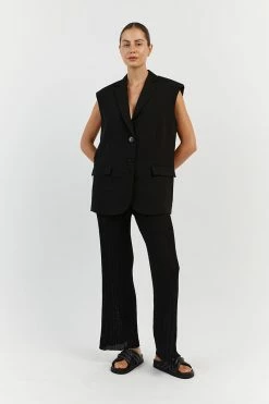 DISSH HARPER BLACK WIDE LEG PANT
