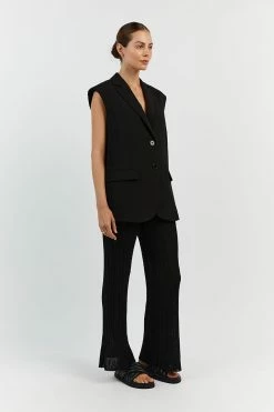 DISSH HARPER BLACK WIDE LEG PANT 6 DISSH HARPER BLACK WIDE LEG PANT -DISSH all-clothing Shop WES10098BK.600 13