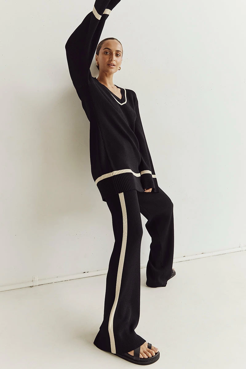 DISSH ELSIE BLACK KNIT PANT 1 DISSH ELSIE BLACK KNIT PANT