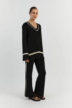 DISSH ELSIE BLACK KNIT PANT 8 DISSH ELSIE BLACK KNIT PANT -DISSH all-clothing Shop WES10099BK.600 12