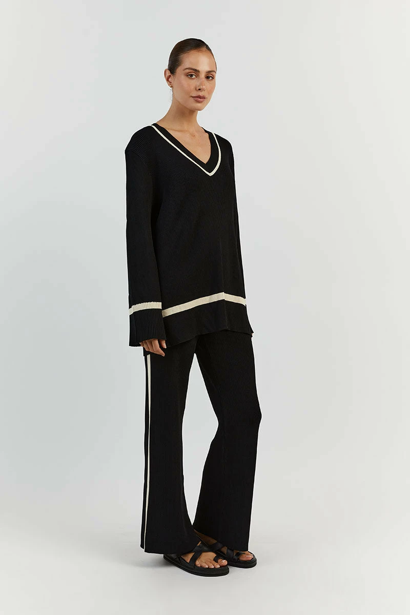 DISSH ELSIE BLACK KNIT PANT 3 DISSH ELSIE BLACK KNIT PANT - Image 3