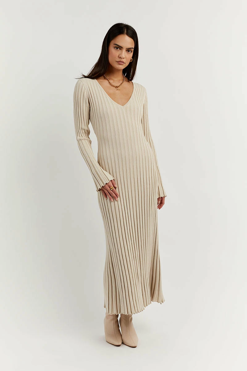 DISSH REIGN STONE SLEEVED KNIT MIDI DRESS 2 DISSH REIGN STONE SLEEVED KNIT MIDI DRESS - Image 2