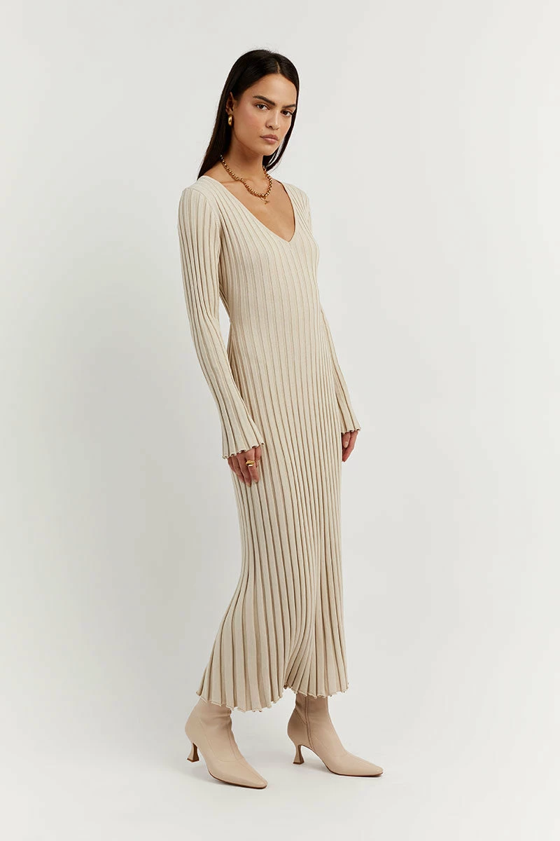 DISSH REIGN STONE SLEEVED KNIT MIDI DRESS 3 DISSH REIGN STONE SLEEVED KNIT MIDI DRESS - Image 3