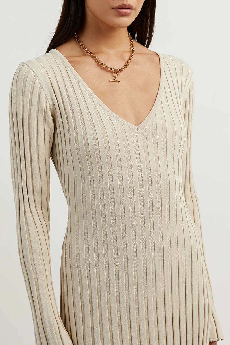 DISSH REIGN STONE SLEEVED KNIT MIDI DRESS 5 DISSH REIGN STONE SLEEVED KNIT MIDI DRESS - Image 5