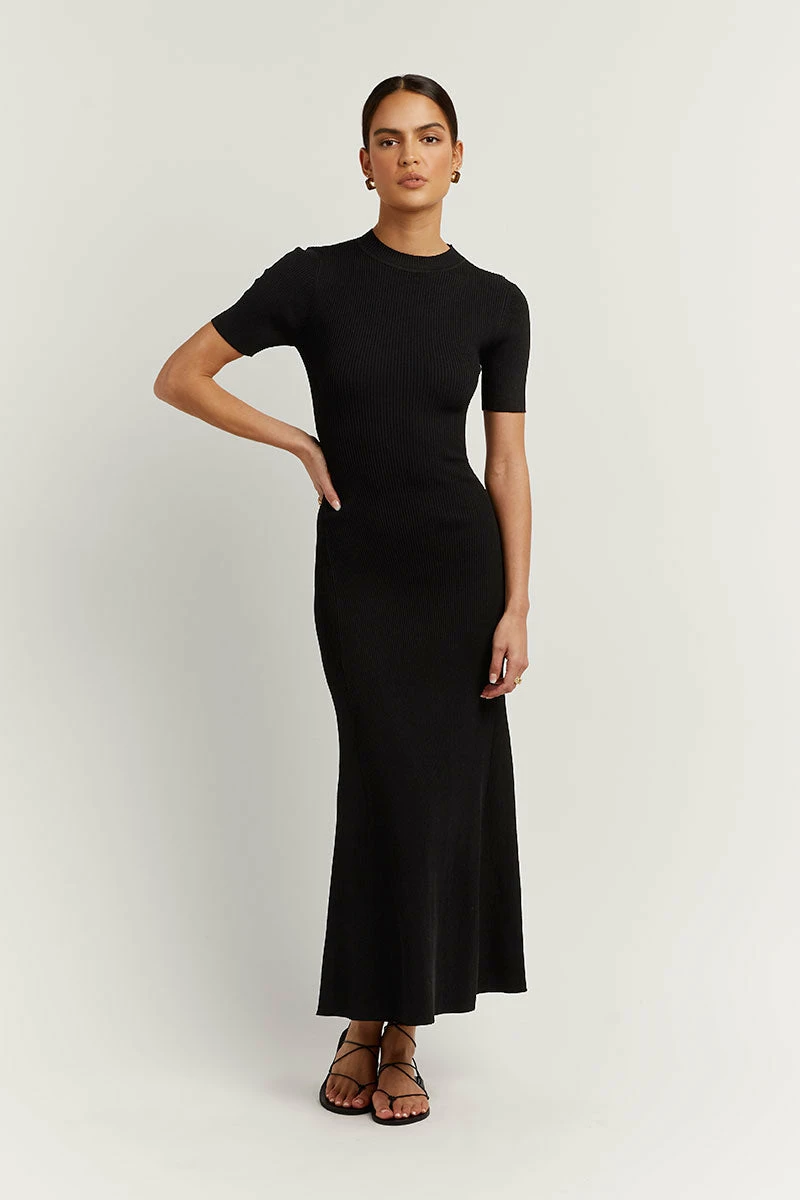 DISSH DONNA BLACK SLEEVED MIDI DRESS 3 DISSH DONNA BLACK SLEEVED MIDI DRESS - Image 3