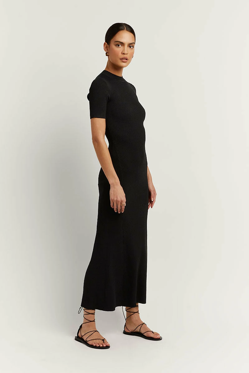 DISSH DONNA BLACK SLEEVED MIDI DRESS 2 DISSH DONNA BLACK SLEEVED MIDI DRESS - Image 2