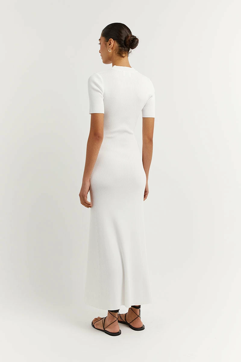 DISSH DONNA OFF WHITE SLEEVED MIDI DRESS 4 DISSH DONNA OFF WHITE SLEEVED MIDI DRESS - Image 4
