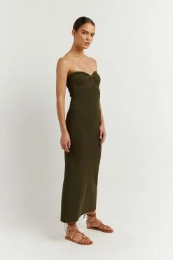 DISSH ANIKA OLIVE KNIT MIDI DRESS 7 DISSH ANIKA OLIVE KNIT MIDI DRESS -DISSH all-clothing Shop WES11128OLI.545 2 ae55338b 26b8 43fb a6fb cd90295613db