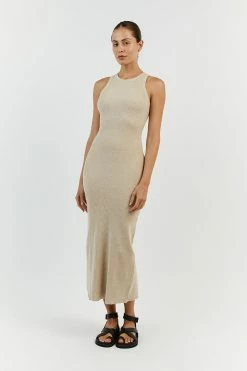 DISSH JENNA OAT MARLE KNIT DRESS -DISSH all-clothing Shop WES11177OTM.154 11