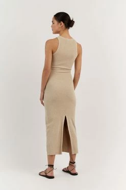 DISSH JENNA OAT MARLE KNIT DRESS -DISSH all-clothing Shop WES11177OTM.154 3