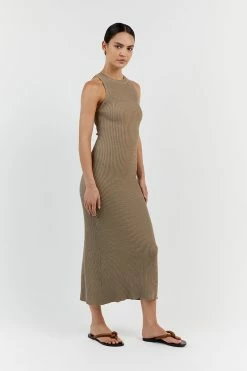 DISSH VALERIE MOSS KNIT RACER MIDI DRESS -DISSH all-clothing Shop WES11181MOS.543 12