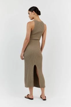 DISSH VALERIE MOSS KNIT RACER MIDI DRESS -DISSH all-clothing Shop WES11181MOS.543 13