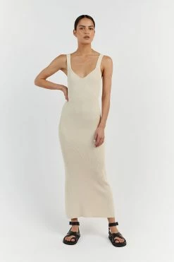 DISSH EVA BUTTER SWEETHEART MIDI DRESS