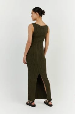 DISSH SIENNA OLIVE KNIT MIDI DRESS -DISSH all-clothing Shop WES11194OLI.545 3 b857f6d6 e175 4b21 bfa5 6dc0d5edfb6d
