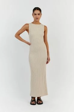 DISSH SIENNA STONE KNIT MIDI DRESS