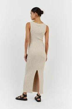 DISSH SIENNA STONE KNIT MIDI DRESS 8 DISSH SIENNA STONE KNIT MIDI DRESS -DISSH all-clothing Shop WES11194STO.175 13