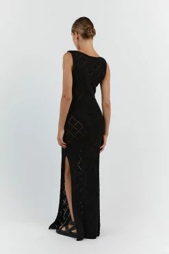 DISSH SORRENTO BLACK CROCHET DRESS -DISSH all-clothing Shop WES11196BK.600 13