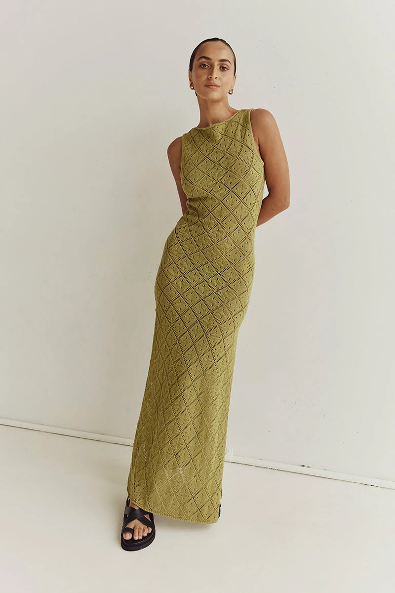 DISSH SORRENTO LIME CROCHET DRESS 1 DISSH SORRENTO LIME CROCHET DRESS