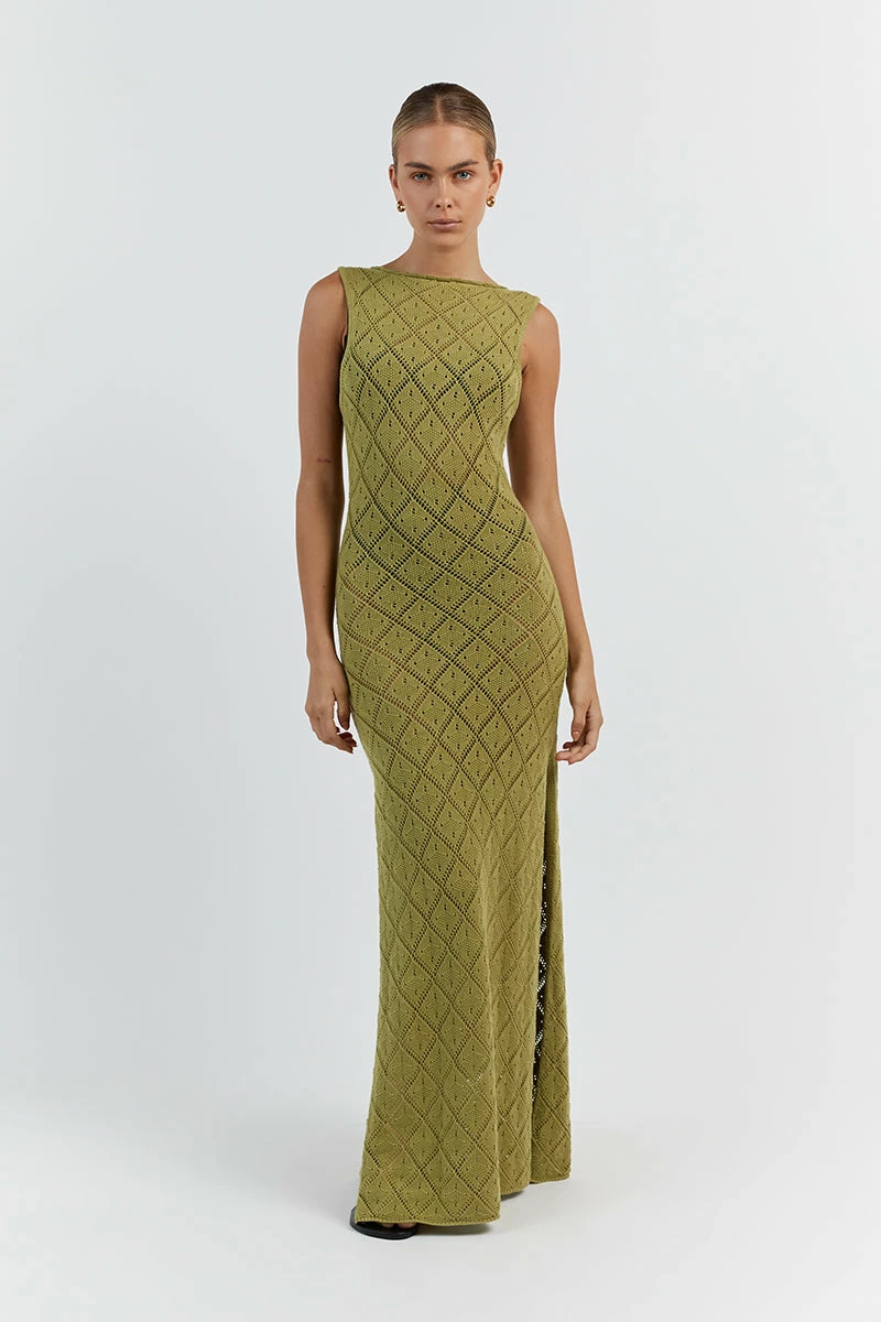 DISSH SORRENTO LIME CROCHET DRESS 2 DISSH SORRENTO LIME CROCHET DRESS - Image 2