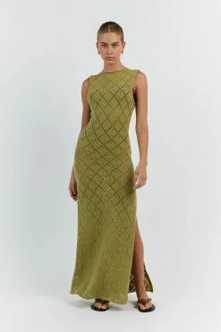 DISSH SORRENTO LIME CROCHET DRESS 8 DISSH SORRENTO LIME CROCHET DRESS -DISSH all-clothing Shop WES11196LIM.510 11