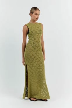 DISSH SORRENTO LIME CROCHET DRESS 9 DISSH SORRENTO LIME CROCHET DRESS -DISSH all-clothing Shop WES11196LIM.510 12