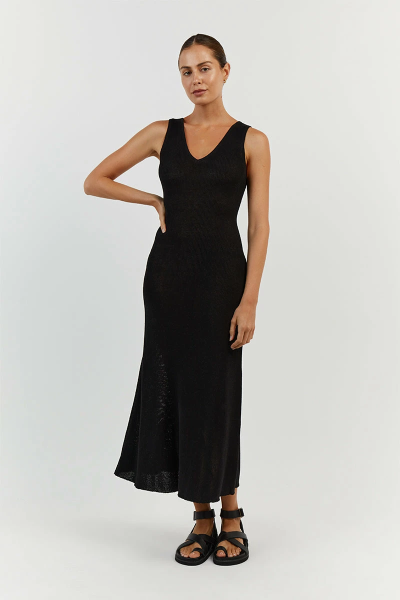 DISSH ASHER BLACK KNIT DRESS 2 DISSH ASHER BLACK KNIT DRESS - Image 2