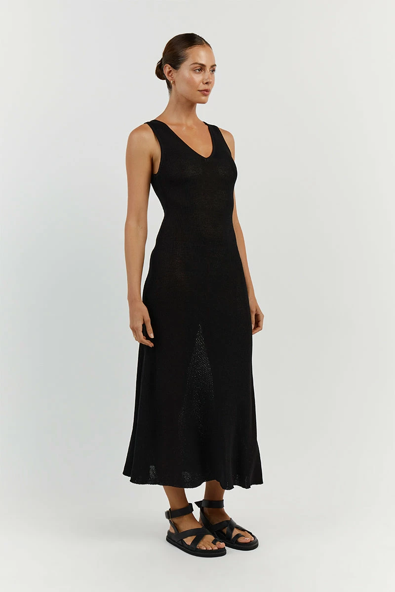 DISSH ASHER BLACK KNIT DRESS 3 DISSH ASHER BLACK KNIT DRESS - Image 3