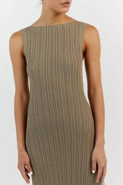 DISSH IVY MOSS MIDI DRESS 9 DISSH IVY MOSS MIDI DRESS -DISSH all-clothing Shop WES11226MOS.543 14