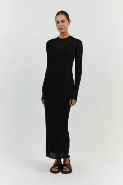 DISSH HARPER BLACK KNIT DRESS