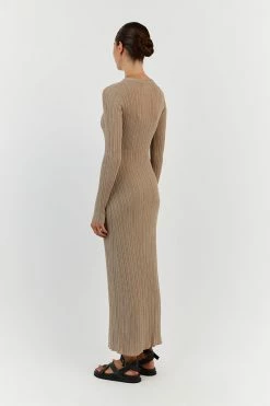 DISSH HARPER TAUPE KNIT DRESS 8 DISSH HARPER TAUPE KNIT DRESS -DISSH all-clothing Shop WES11231TAU.558 13