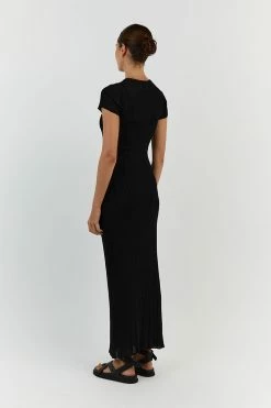 DISSH HARPER BLACK CAP SLEEVE MIDI DRESS 8 DISSH HARPER BLACK CAP SLEEVE MIDI DRESS -DISSH all-clothing Shop WES11238BK.600 13 0817a3d4 cbbf 4529 82b5 417683015092