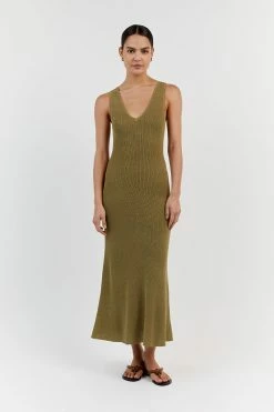DISSH ASHER PISTACHIO V NECK MIDI DRESS 17 DISSH ASHER PISTACHIO V NECK MIDI DRESS -DISSH all-clothing Shop WES11243PIO.549 10