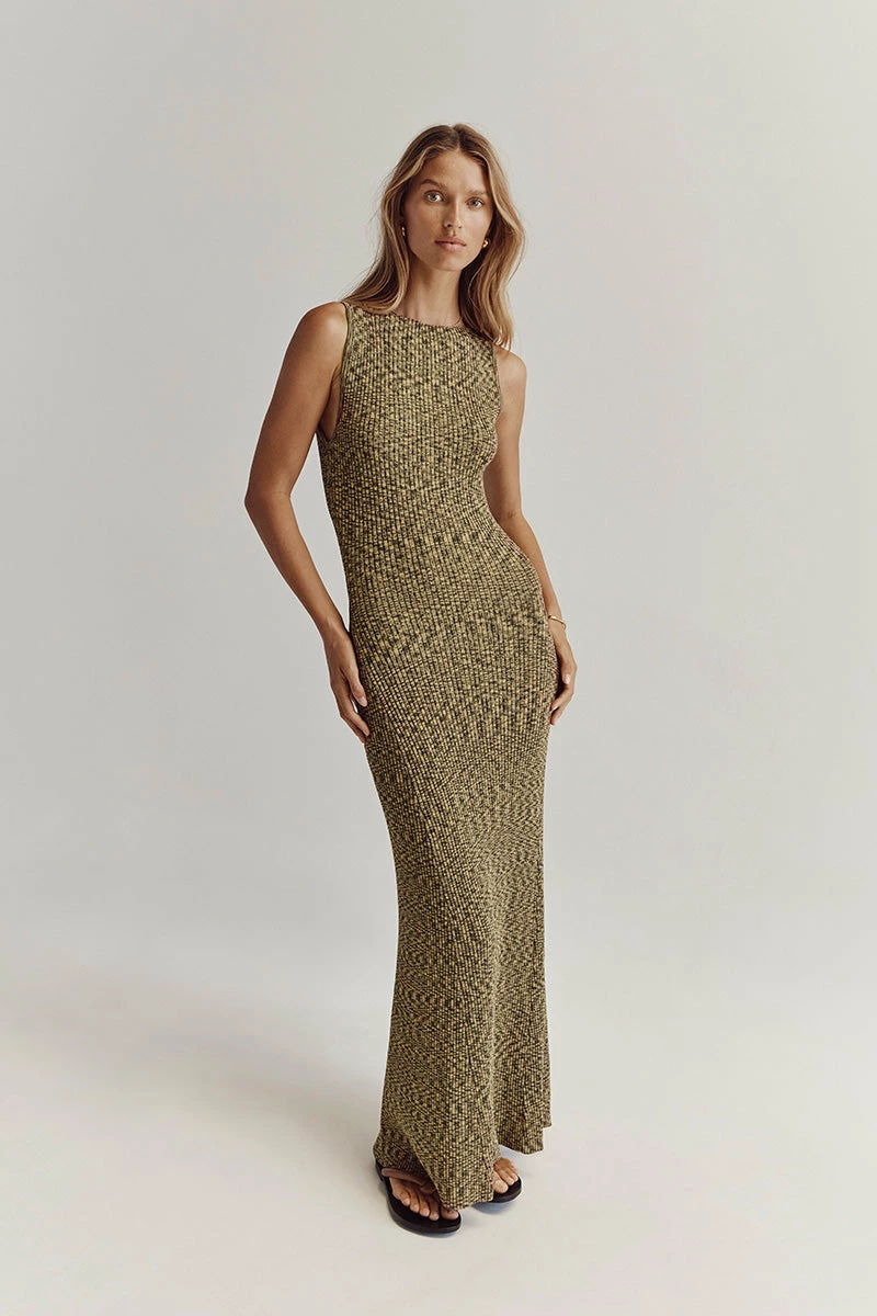 DISSH SADIE OLIVE MARLE MIDI DRESS 1 DISSH SADIE OLIVE MARLE MIDI DRESS